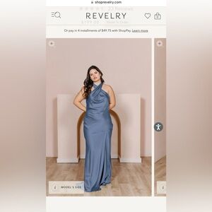 Revelry Athena Satin Dress
